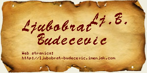 Ljubobrat Budečević vizit kartica